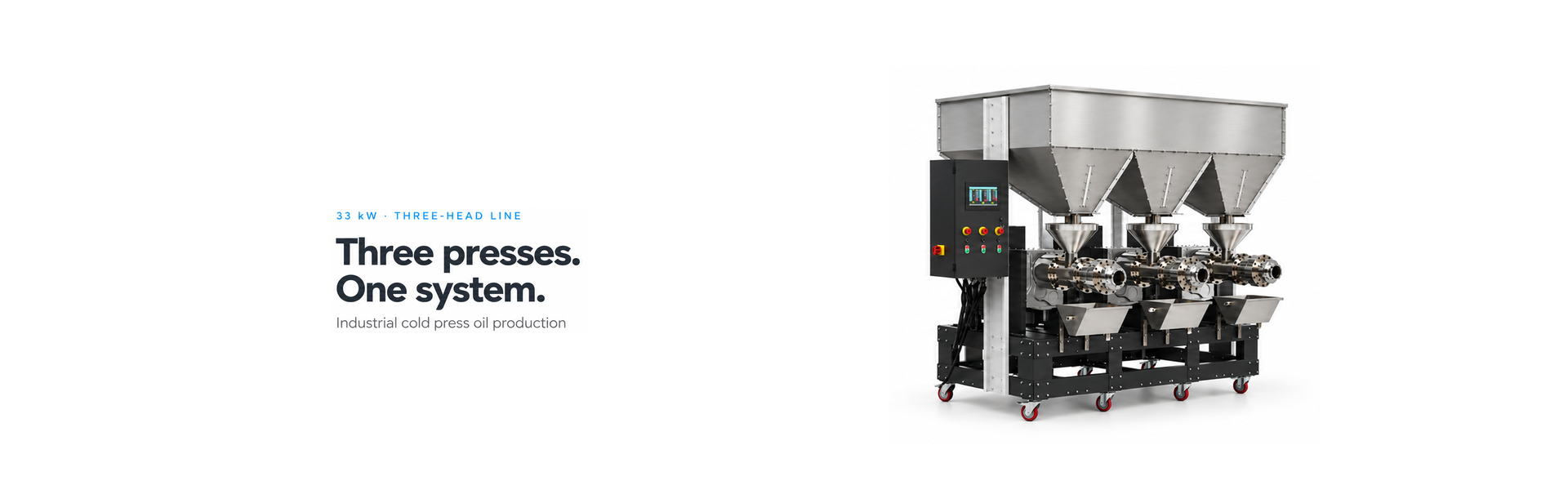33 KW – Cold Press Oil Line 33 KW – Cold Press Oil Line