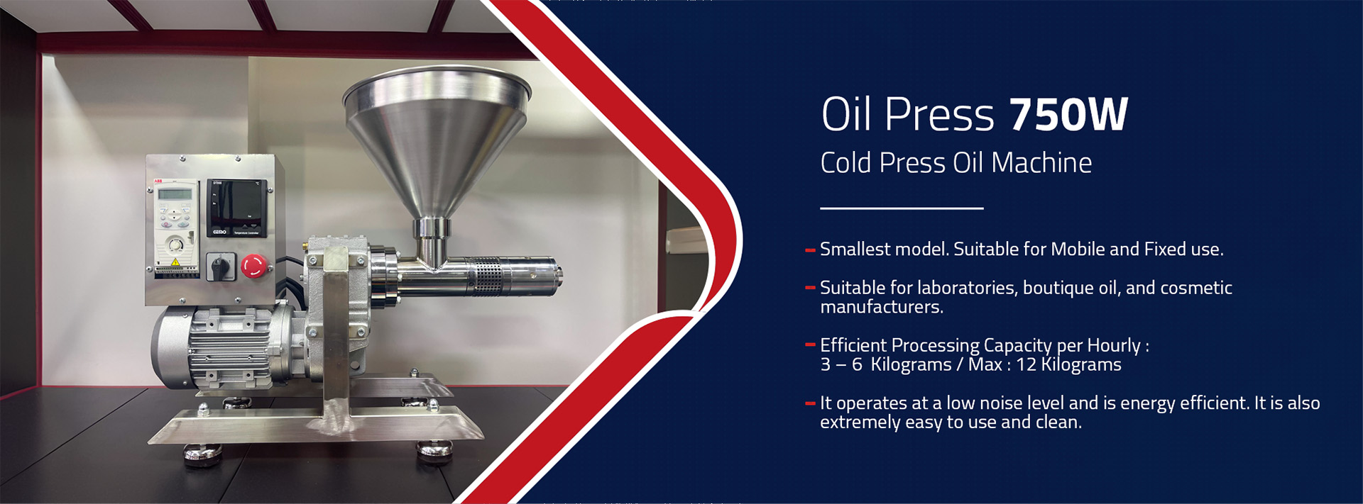 Seed Oil Press Machines Oil Press 750W Banner