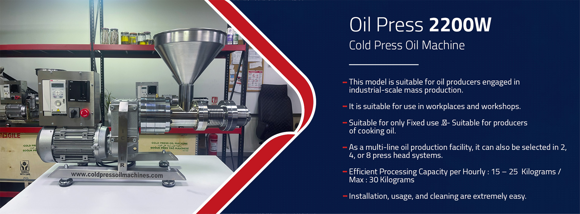 Seed Oil Press Machines Oil Press 2200W